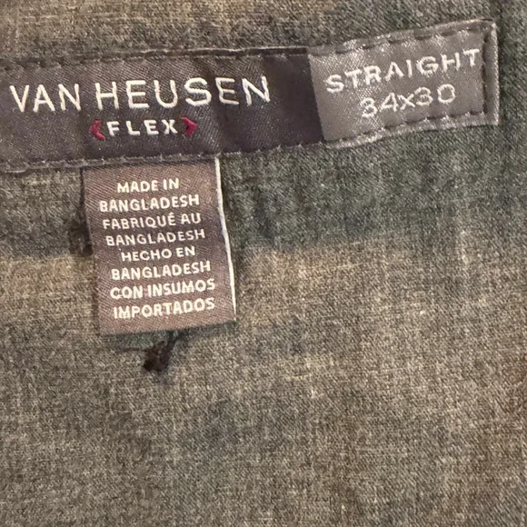 Van Heusen Men's Dark Pants straight leg 34x30 - Picture 3 of 5